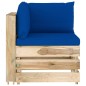 8-tlg. Garten-Lounge-Set mit Kissen Grün Imprägniertes Holz 8-tlg. Garten-Lounge-Set mit Kissen Grün Imprägniertes Holz