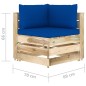 8-tlg. Garten-Lounge-Set mit Kissen Grün Imprägniertes Holz 8-tlg. Garten-Lounge-Set mit Kissen Grün Imprägniertes Holz