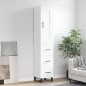 Highboard Weiß 34,5x34x180 cm Holzwerkstoff Highboard Weiß 34,5x34x180 cm Holzwerkstoff