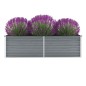 Garten-Hochbeet Verzinkter Stahl 160x40x45 cm Grau Garten-Hochbeet Verzinkter Stahl 160x40x45 cm Grau