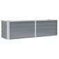 Garten-Hochbeet Verzinkter Stahl 160x40x45 cm Grau Garten-Hochbeet Verzinkter Stahl 160x40x45 cm Grau