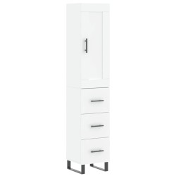 Highboard Weiß 34,5x34x180 cm Holzwerkstoff
