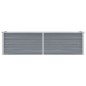 Garten-Hochbeet Verzinkter Stahl 160x40x45 cm Grau Garten-Hochbeet Verzinkter Stahl 160x40x45 cm Grau