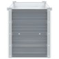 Garten-Hochbeet Verzinkter Stahl 160x40x45 cm Grau Garten-Hochbeet Verzinkter Stahl 160x40x45 cm Grau