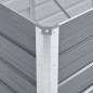 Garten-Hochbeet Verzinkter Stahl 160x40x45 cm Grau Garten-Hochbeet Verzinkter Stahl 160x40x45 cm Grau