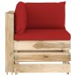 5-tlg. Garten-Lounge-Set mit Kissen Grün Imprägniertes Holz 5-tlg. Garten-Lounge-Set mit Kissen Grün Imprägniertes Holz