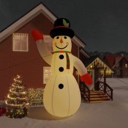 Aufblasbarer Schneemann mit LEDs 620 cm