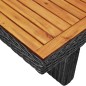 Garten-Esstisch Schwarz 200x100x74 cm Poly Rattan Garten-Esstisch Schwarz 200x100x74 cm Poly Rattan