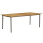 Gartentisch 200x100x72 cm Akazie Massivholz und Stahl Gartentisch 200x100x72 cm Akazie Massivholz und Stahl