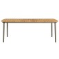 Gartentisch 200x100x72 cm Akazie Massivholz und Stahl Gartentisch 200x100x72 cm Akazie Massivholz und Stahl