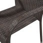 vidaXL Stapelbare Gartenstühle 6 Stk. Poly Rattan Braun vidaXL Stapelbare Gartenstühle 6 Stk. Poly Rattan Braun