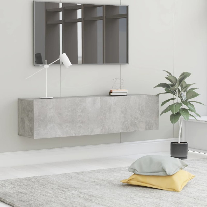 TV-Schrank Betongrau 120x30x30 cm Holzwerkstoff TV-Schrank Betongrau 120x30x30 cm Holzwerkstoff