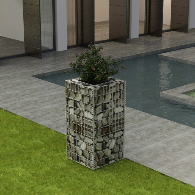vidaXL Gabionen-Hochbeet Stahl 50×50×100 cm vidaXL Gabionen-Hochbeet Stahl 50×50×100 cm