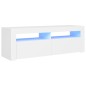 TV-Schrank mit LED-Leuchten Weiß 120x35x40 cm TV-Schrank mit LED-Leuchten Weiß 120x35x40 cm