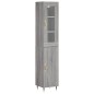 Highboard Grau Sonoma 34,5x34x180 cm Holzwerkstoff Highboard Grau Sonoma 34,5x34x180 cm Holzwerkstoff
