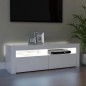 TV-Schrank mit LED-Leuchten Weiß 120x35x40 cm TV-Schrank mit LED-Leuchten Weiß 120x35x40 cm