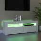 TV-Schrank mit LED-Leuchten Weiß 120x35x40 cm TV-Schrank mit LED-Leuchten Weiß 120x35x40 cm