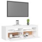 TV-Schrank mit LED-Leuchten Weiß 120x35x40 cm TV-Schrank mit LED-Leuchten Weiß 120x35x40 cm