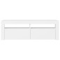 TV-Schrank mit LED-Leuchten Weiß 120x35x40 cm TV-Schrank mit LED-Leuchten Weiß 120x35x40 cm