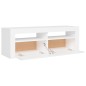 TV-Schrank mit LED-Leuchten Weiß 120x35x40 cm TV-Schrank mit LED-Leuchten Weiß 120x35x40 cm