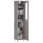 Highboard Grau Sonoma 34,5x34x180 cm Holzwerkstoff Highboard Grau Sonoma 34,5x34x180 cm Holzwerkstoff