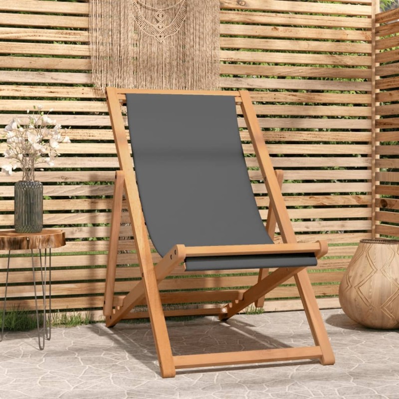 Strandstuhl Klappbar Massivholz Teak Grau Strandstuhl Klappbar Massivholz Teak Grau