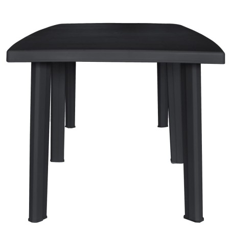Gartentisch Anthrazit 216 x 90 x 72 cm Kunststoff