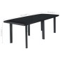 Gartentisch Anthrazit 216 x 90 x 72 cm Kunststoff Gartentisch Anthrazit 216 x 90 x 72 cm Kunststoff