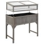 Hochbeet mit Gewächshaus 110x54x120 cm Massivholz Tanne Hochbeet mit Gewächshaus 110x54x120 cm Massivholz Tanne