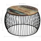 Couchtisch Rund Altholz Massiv 68x37 cm Couchtisch Rund Altholz Massiv 68x37 cm