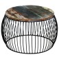 Couchtisch Rund Altholz Massiv 68x37 cm Couchtisch Rund Altholz Massiv 68x37 cm