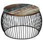 Couchtisch Rund Altholz Massiv 68x37 cm Couchtisch Rund Altholz Massiv 68x37 cm