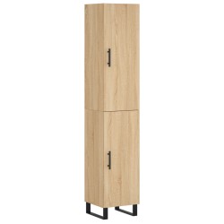Highboard Sonoma-Eiche 34,5x34x180 cm Holzwerkstoff
