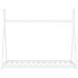 Kinder-Bettgestell Weiß Massivholz Kiefer 70 x 140 cm Kinder-Bettgestell Weiß Massivholz Kiefer 70 x 140 cm
