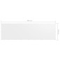 Balkon-Sichtschutz Weiß 120x400 cm Oxford-Gewebe Balkon-Sichtschutz Weiß 120x400 cm Oxford-Gewebe