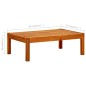 Gartentisch 85x57x29 cm Massivholz Akazie Gartentisch 85x57x29 cm Massivholz Akazie