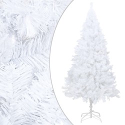 vidaXL Künstlicher Weihnachtsbaum mit Dicken Zweigen Weiß 150 cm PVC
