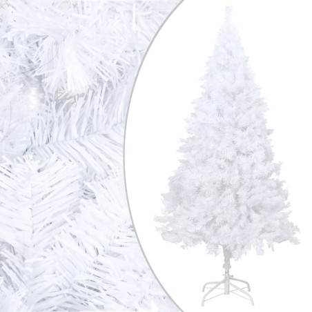 vidaXL Künstlicher Weihnachtsbaum mit Dicken Zweigen Weiß 150 cm PVC