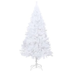 vidaXL Künstlicher Weihnachtsbaum mit Dicken Zweigen Weiß 150 cm PVC