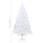 vidaXL Künstlicher Weihnachtsbaum mit Dicken Zweigen Weiß 150 cm PVC vidaXL Künstlicher Weihnachtsbaum mit Dicken Zweigen Weiß 150 cm PVC