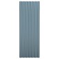 Dachpaneele 12 Stk. Pulverbeschichteter Stahl Grau 100x36 cm Dachpaneele 12 Stk. Pulverbeschichteter Stahl Grau 100x36 cm