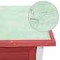 Kaninchenstall 1 Tür Rot Holz Kaninchenstall 1 Tür Rot Holz