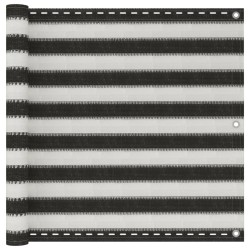 Balkon-Sichtschutz HDPE 90x500 cm Anthrazit und Weiß