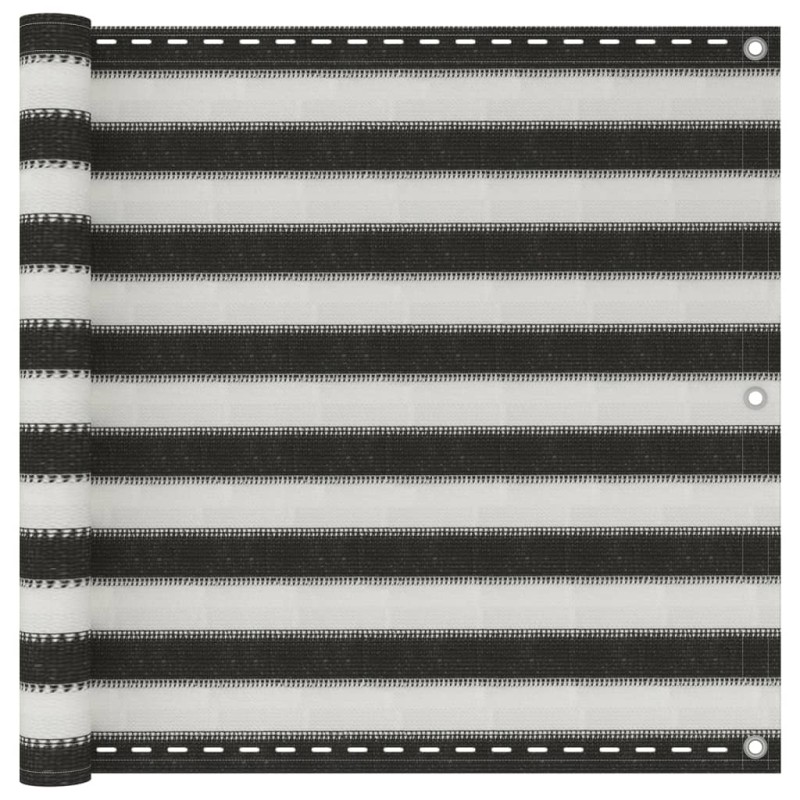 Balkon-Sichtschutz HDPE 90x500 cm Anthrazit und Weiß Balkon-Sichtschutz HDPE 90x500 cm Anthrazit und Weiß