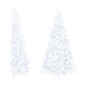 Künstlicher Halber Weihnachtsbaum mit Ständer Weiß 240 cm PVC Künstlicher Halber Weihnachtsbaum mit Ständer Weiß 240 cm PVC