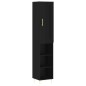 Highboard Schwarz 34,5x34x180 cm Holzwerkstoff Highboard Schwarz 34,5x34x180 cm Holzwerkstoff