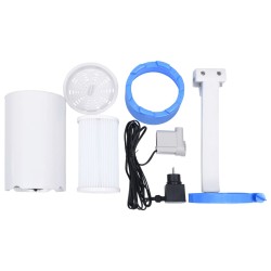 Pool Einhängeskimmer und Pumpe mit Adapter 16 cm Kunststoff