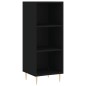 Highboard Schwarz 34,5x34x180 cm Holzwerkstoff Highboard Schwarz 34,5x34x180 cm Holzwerkstoff