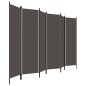 vidaXL 6-tlg. Raumteiler Anthrazit 300x180 cm vidaXL 6-tlg. Raumteiler Anthrazit 300x180 cm