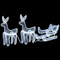 Weihnachtsbeleuchtung 2 Rentiere und Schlitten Mesh 648 LEDs Weihnachtsbeleuchtung 2 Rentiere und Schlitten Mesh 648 LEDs